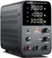NANKADF DC Power Supply Variable,Bench Power Supply with 4-Digits LED Display, 5V/3. 6A USB Quick-Charge, Adjustable Power Supply with Encoder Adjustment Knob, Output Enable/Disable Button (30V 10A Bl