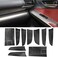 CULMKARI Black Carbon Fiber Stickers Cover Trim Compatible with 2006-2012 Lexus IS250 300 350 Gear Shift Box Panel Door Handle.