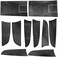 CULMKARI Black Carbon Fiber Stickers Cover Trim Compatible with 2006-2012 Lexus IS250 300 350 Gear Shift Box Panel Door Handle.