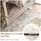 jinchan Area Rug 182x121CM Washable Rug Vintage Rug Indoor Floor Cover Print Distressed Carpet Brick Red Multi Thin Rug Mat Foldable Accent Rug Lightweight Kitchen Living Room Bedroom Dining Room.