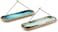 Folkulture Incense Holder or Incense Burner Holder, Insense Stick Holder for Home D&eacute;cor or Wooden Incense Tray for Sticks, Modern Insence Ash Catcher, Mango Wood, Set of 2, Blue and Green Agate.