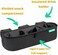 Swanoo Universal Stroller Tray With Insulated Sippy Cup Holder - Upgraded Rigid Frame Stays Upright - Exclusive Non-Slip Straps Firmly Grip Bar - Snack Tray Attachment.