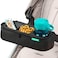 Swanoo Universal Stroller Tray With Insulated Sippy Cup Holder - Upgraded Rigid Frame Stays Upright - Exclusive Non-Slip Straps Firmly Grip Bar - Snack Tray Attachment.