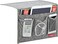 Zafit Linen 4 Pockets Bedside Caddy, Bedside Storage Organizer for Magazine, Remotes, Phone (Classic Grey.