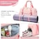 Cico Rider Sports Gym Bag for Women, Sport Duffle Workout Bags with Shoe CompartmentWet Pocket, Small Womens Gym Bags, A-Pink.