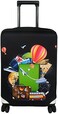 Explore Land Travel Luggage Cover Suitcase Protector Fits 18-32 Inch Luggage (Gyrotropic, L.