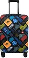 Explore Land Travel Luggage Cover Suitcase Protector Fits 18-32 Inch Luggage (Gyrotropic, L.