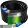 Conable Cat6 Outdoor Ethernet Cable 100 Feet, Heavy Duty Internet Network LAN Cable, Supports Cat 6 Cat5e Cat5 Standard, Waterproof UV Resistant Douable Jacket, POE, Direct Burial with 25 Ties-100 ft.