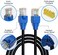 Conable Cat6 Outdoor Ethernet Cable 100 Feet, Heavy Duty Internet Network LAN Cable, Supports Cat 6 Cat5e Cat5 Standard, Waterproof UV Resistant Douable Jacket, POE, Direct Burial with 25 Ties-100 ft.