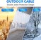 Conable Cat6 Outdoor Ethernet Cable 150 Feet, Heavy Duty Internet Network LAN Cable, Supports Cat 6 Cat5e Cat5 Standard, Waterproof UV Resistant Douable Jacket, POE, Direct Burial with 25 Ties-150 ft.