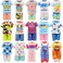 ENOCHT 30 PCS Mini 6 Inch Doll Clothes and Accessories Include 4 Tops, 4 Pants for Boy Dolls, 5 Dresses , 2 Swimsuit and 2 Shoes, 10 Outfits Hangers Pocket Glasses Headset Crown for 5. 3-6 Inch Dolls.