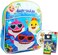 Pinkfong Baby Shark 11" Mini School Backpack for Kids ~ 4 Pc Bundle With Small School Bag, Toy Story And Finding Dory Stickers, and Door Hanger ( School Supplies Set.