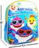 Pinkfong Baby Shark 11" Mini School Backpack for Kids ~ 4 Pc Bundle With Small School Bag, Toy Story And Finding Dory Stickers, and Door Hanger ( School Supplies Set.