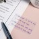 Berklia Transparent Sticky Note Pads - 500 Pcs Waterproof Self-Adhesive Pad，Translucent Sticky Notes Suitable for Reading、Studying、 Home、Office、School，Sticks Securely，Removes Cleanly (3x2in.