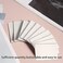 Berklia Transparent Sticky Note Pads - 500 Pcs Waterproof Self-Adhesive Pad，Translucent Sticky Notes Suitable for Reading、Studying、 Home、Office、School，Sticks Securely，Removes Cleanly (3x2in.