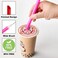 ALINK 12 PCS Reusable Boba Straws, 13 mm x 10. 5 inch Long Wide Colored Plastic Smoothie Straws for Bubble Tea, Tapioca Pearls with 2 Cleaning Brush - Pointed Design.