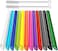 ALINK 12 PCS Reusable Boba Straws, 13 mm x 10. 5 inch Long Wide Colored Plastic Smoothie Straws for Bubble Tea, Tapioca Pearls with 2 Cleaning Brush - Pointed Design.