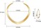 Carkno Princess Costume Accessories Women Girls Dress Up Headband Necklace Halloween Cosplay, Blue and Gold, One size.