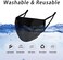 DFFGGD 4 Pcs Adult Washable Double-Sided Silk Face Masks with Nose Wire. Adjustable, Reusable. Women Gift.