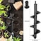 TCBWFY Garden Auger Drill Bit for Planting 2 Pack 3. 5"x16"and 1. 6"x16. 5"Auger Drill Bit Plant Flower Bulb Auger Spiral Hole Drill Earth Post Umbrella Bulb Planter Auger for 3/8" Hex Drive Drill.