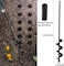 TCBWFY Garden Auger Drill Bit for Planting 2 Pack 3. 5"x16"and 1. 6"x16. 5"Auger Drill Bit Plant Flower Bulb Auger Spiral Hole Drill Earth Post Umbrella Bulb Planter Auger for 3/8" Hex Drive Drill.