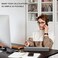TOWON Desktop Glass Whiteboard with Basic Calculator, 12 Digit LCD Display, Desk Organizers with Accessories for Office, Home, School Supplies, Storage with Dry Erase Board Surface, Gray, 17'' x 6''.