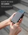 حامل بطاقات ائتمان VULKIT، مزود بتقنية حجب RFID، مصنوع من الجلد، محفظة منبثقة تلقائياً، مصنوع من الألومنيوم، رفيع، مزود بجيب، حافظة بطاقات عمل ثنائية الطي.