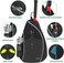 Ytonet Tennis Bag, Tennis Sling Backpack Crossbody Water Resistant for Men Women, Compatible for Pickleball Badminton Rackets.