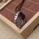 NWSOJ Leather Adjustable, Metal Uncharted 4 Nathan Drake Ring Necklace for Men Women.