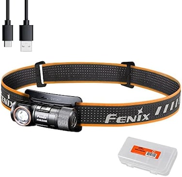 Fenix HM50R v2. 0 Headlamp, 700 Lumen USB-C Rechargeable Lightweight with White/Red Light, with Lumentac Organizer.
