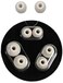 JustEarbuds Replacement Earbud Tips for Beats Powerbeats Pro Wireless Stereo Headphones - Small, Medium, Large, and Double Flange (Ivory.