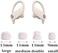 JustEarbuds Replacement Earbud Tips for Beats Powerbeats Pro Wireless Stereo Headphones - Small, Medium, Large, and Double Flange (Ivory.