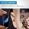RTUSIA Small Bluetooth Headphones Wrap Around Head - Sports Wireless Headset with Built in Microphone and Crystal-Clear Sound, Foldable and Carried in The Purse, and 12-Hour Battery Life, Blue.