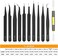 Ainiv Precision Tweezers Set, 11PCS Anti-Static ESD Tweezers Set with 1PCS Micro Wire Cutter for Modeling, Electronic Repair, Handicraft, Laboratory, Jewelry Manufacturing, Hobby etc.