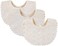 GZMM Baby Bib For Girls,Reversible Waterproof Handmade Natural Cotton Baby Drool Bib 0-12 months 2 Pack.