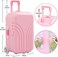 Windolls 18 Inch Doll Suitcase Travel Luggage Play Set - Clothes Accessories, Travel Carrier Storage, Case, Hat, Sunglasses, Camera, Pillow, Toy Pet, and More.