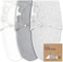 KeaBabies Unisex Baby Keababies Baby Swaddle Wrap with Zipper (pack of 3.