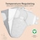 KeaBabies Unisex Baby Keababies Baby Swaddle Wrap with Zipper (pack of 3.