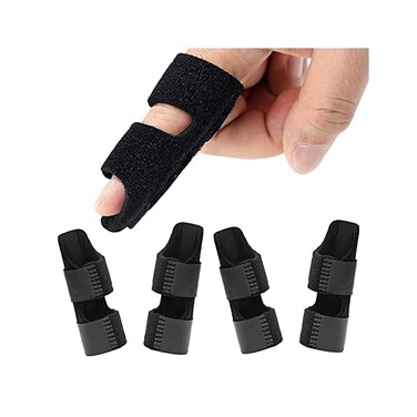 NSKONGDODO 4 Pcs Trigger Finger Splints/Brace for Knuckle Immobilization,Broken Protector and Straightening Arthritis Relief,Pain Relief,Fits Index,Middle Ring.