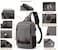 Leaper Retro Messenger Bag Canvas Shoulder Backpack Travel Rucksack Sling Bag.