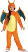 Disguise unisex-child Charizard Costume for Kids, Official Pokemon Costume Hooded Jumpsuit Costume (pack of 1.
