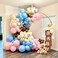 Frigg Baby Shower Boxes Party Decorations - 4 Wood Grain Brown Blocks with BABY Letter, Printed Letters,First Birthday Centerpiece Decor, Teddy Bear Baby Shower Supplies, Gender Reveal Backdrop.