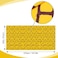 Chuangdi 4. 5 x 9 Feet Yellow Brick Road Runner Novelty Aisle Floor Runner Brick Wall Backdrop, Princess Decorations Party Supplies for Halloween Cosplay Party (1 Piece.