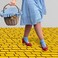 Chuangdi 4. 5 x 9 Feet Yellow Brick Road Runner Novelty Aisle Floor Runner Brick Wall Backdrop, Princess Decorations Party Supplies for Halloween Cosplay Party (1 Piece.