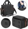 Trunab Carrying Case Compatible with ECOFLOW River/River Pro, Storage Bag with Waterproof Bottom and Front Pockets for Charging Cable and Accessories.