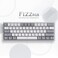 Redragon K617 Fizz 60% Wired RGB Gaming Keyboard, 61 Keys Compact Mechanical Keyboard w/White and Grey Color Keycaps, Linear Red Switch, Pro Driver/Software Supported.