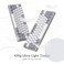 Redragon K617 Fizz 60% Wired RGB Gaming Keyboard, 61 Keys Compact Mechanical Keyboard w/White and Grey Color Keycaps, Linear Red Switch, Pro Driver/Software Supported.