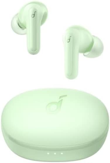 soundcore by Anker P2 Mini True Wireless Earbuds In-Ear Headphones, 10 mm Audio Driver, Intense Bass, EQ, Bluetooth 5. 2, 32 Hours Battery, Charging with USB-C, Minimalist Design (Green.