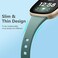 Getino Compatible with Fitbit Versa 3/4 Bands Fitbit Sense 1/2 Bands Women Men, Durable Flexible Silicone Thin Replacement Wristbands Accessories, Slim Band for Versa 3/4 and Sense 1/2, Large Small.