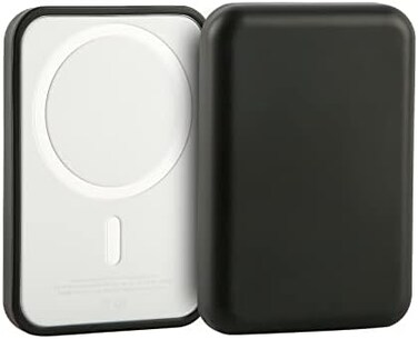 Oakxco Silicone Case Compatible with Magsafe Battery Pack, Magsafe Battery Pack Cover, ScratchShatter Resistant, Black.